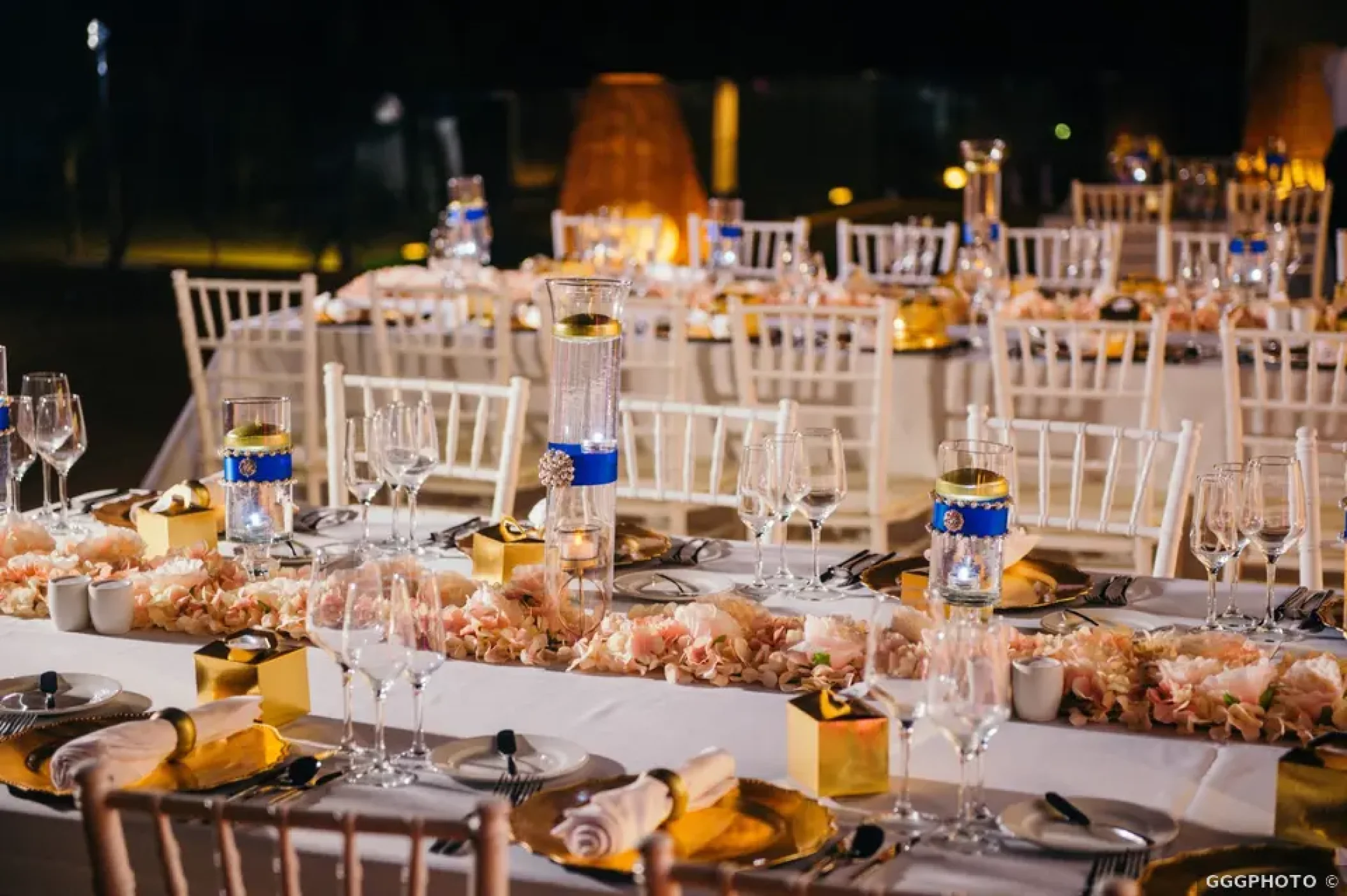 Dinner reception on x lounge at Excellence el carmen dominic republic