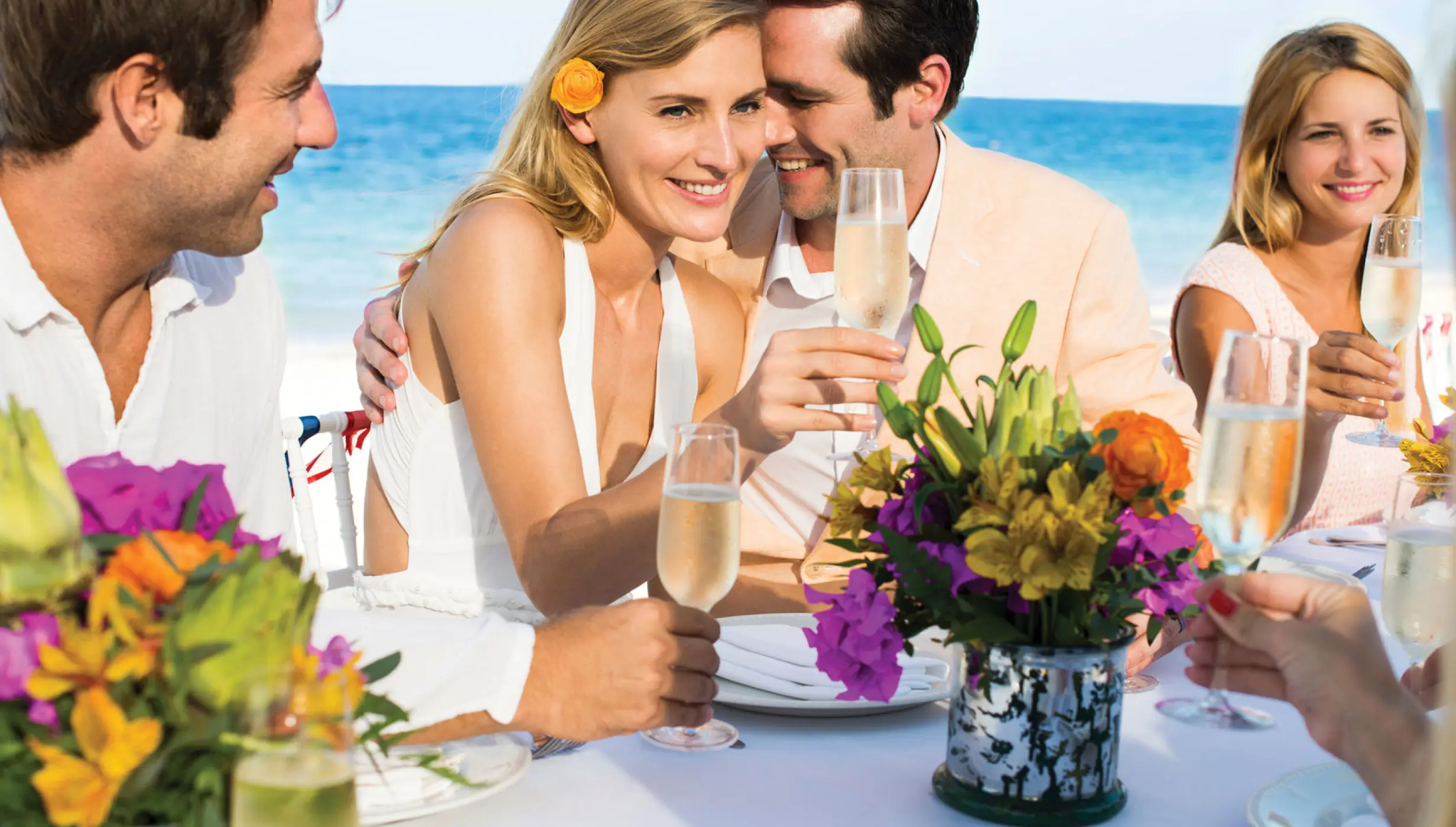 Ceco terrace at Excellence Playa Mujeres Beach wedding venue