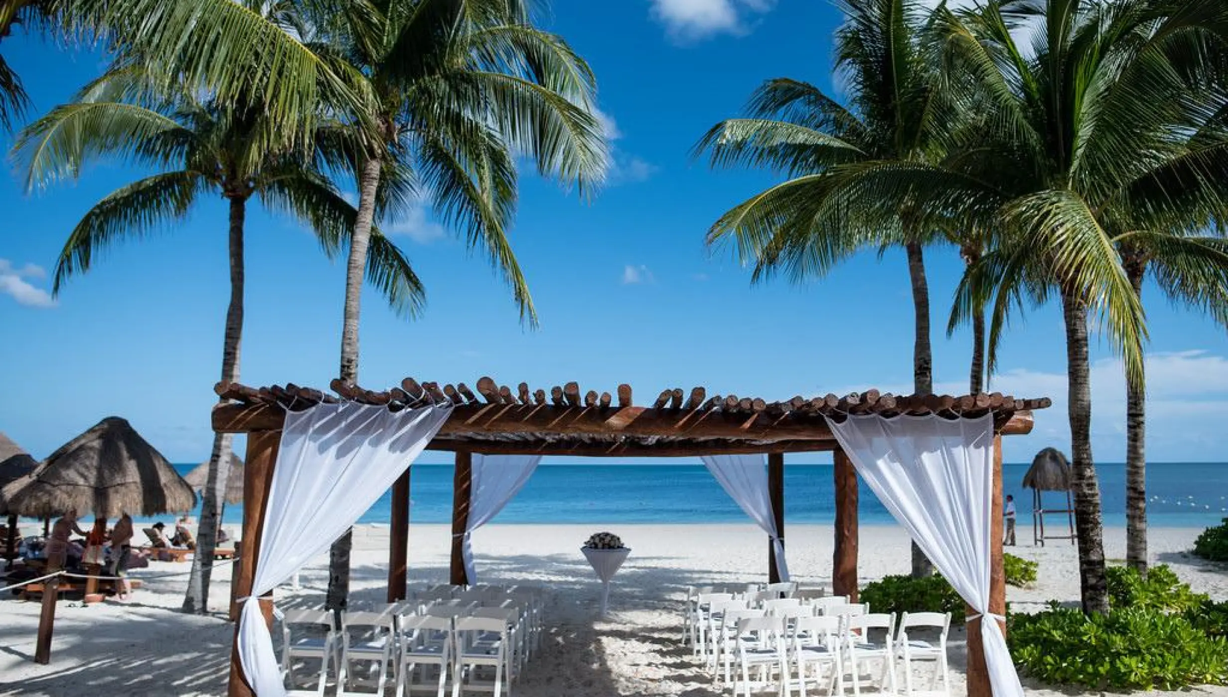 Beach Gazebo venue at Excellence Riviera Cancun