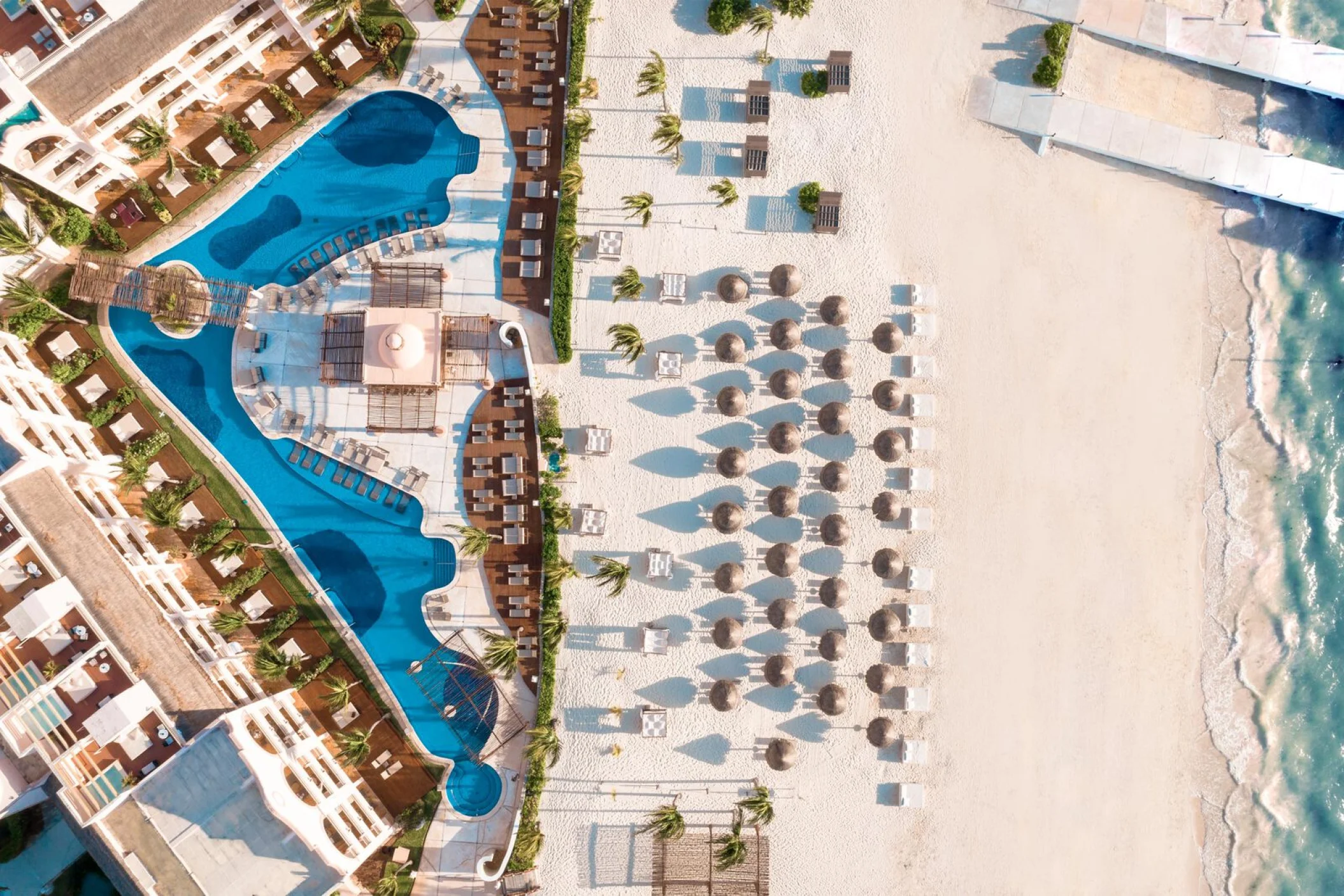 excellence riviera cancun aerial view