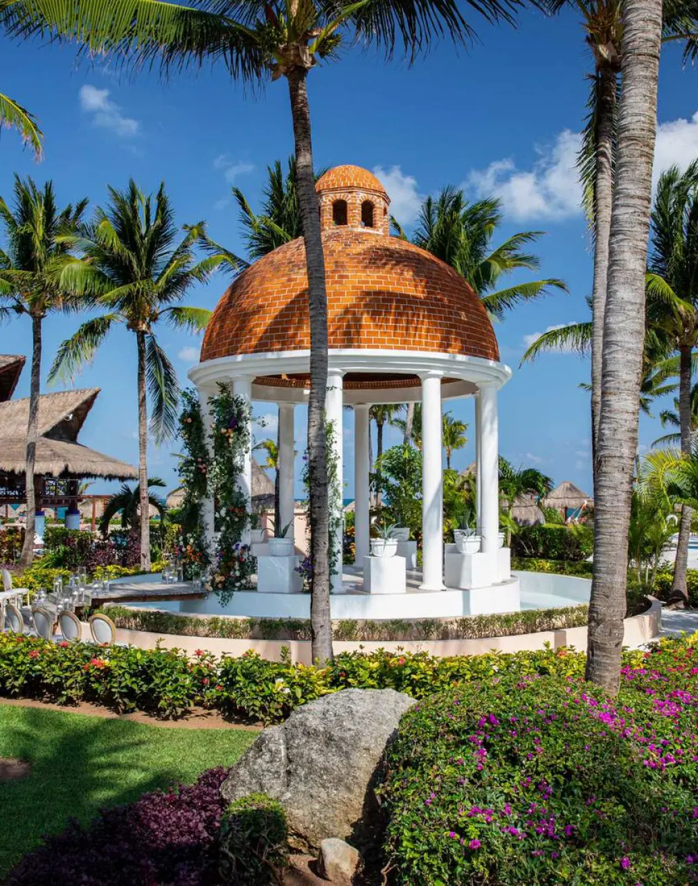 Stone Gazebo at Excellence riviera Cancun