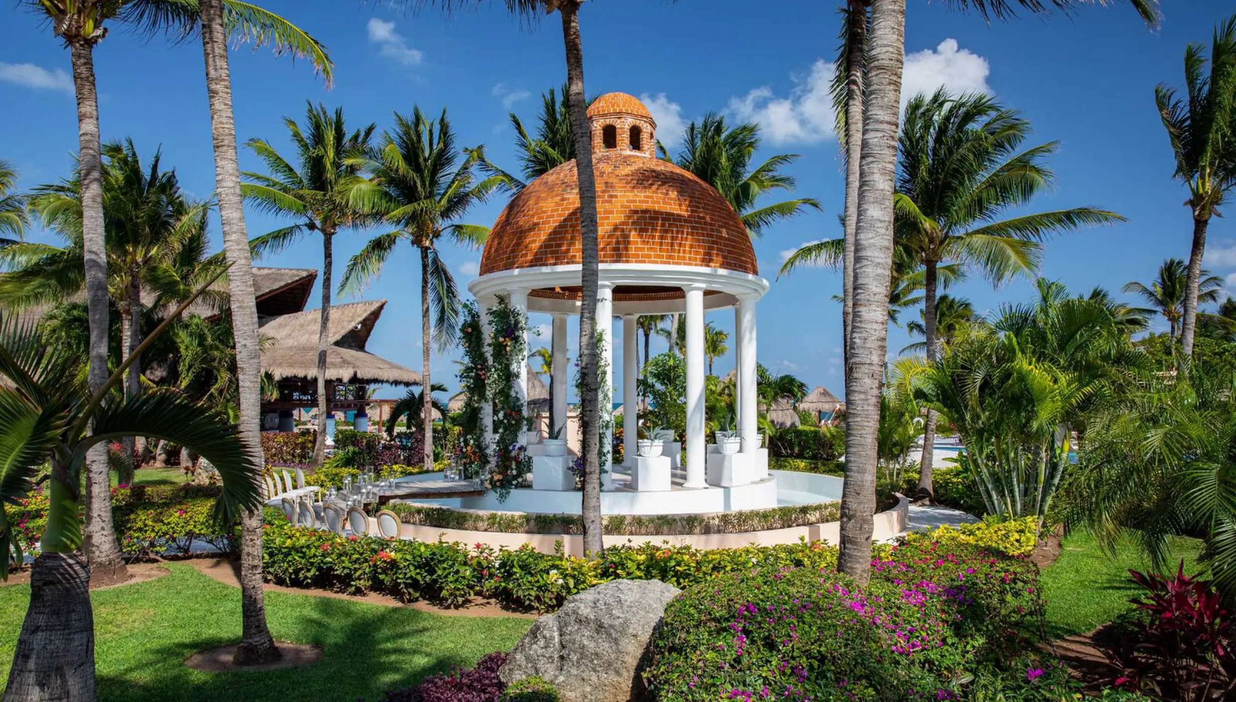 Stone Gazebo at Excellence riviera Cancun