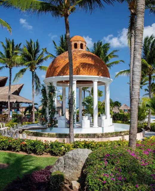 Stone Gazebo at Excellence riviera Cancun