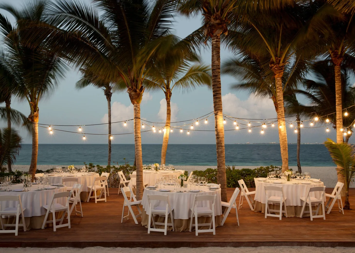 Finest Playa Mujeres deck and beach venue for weddings