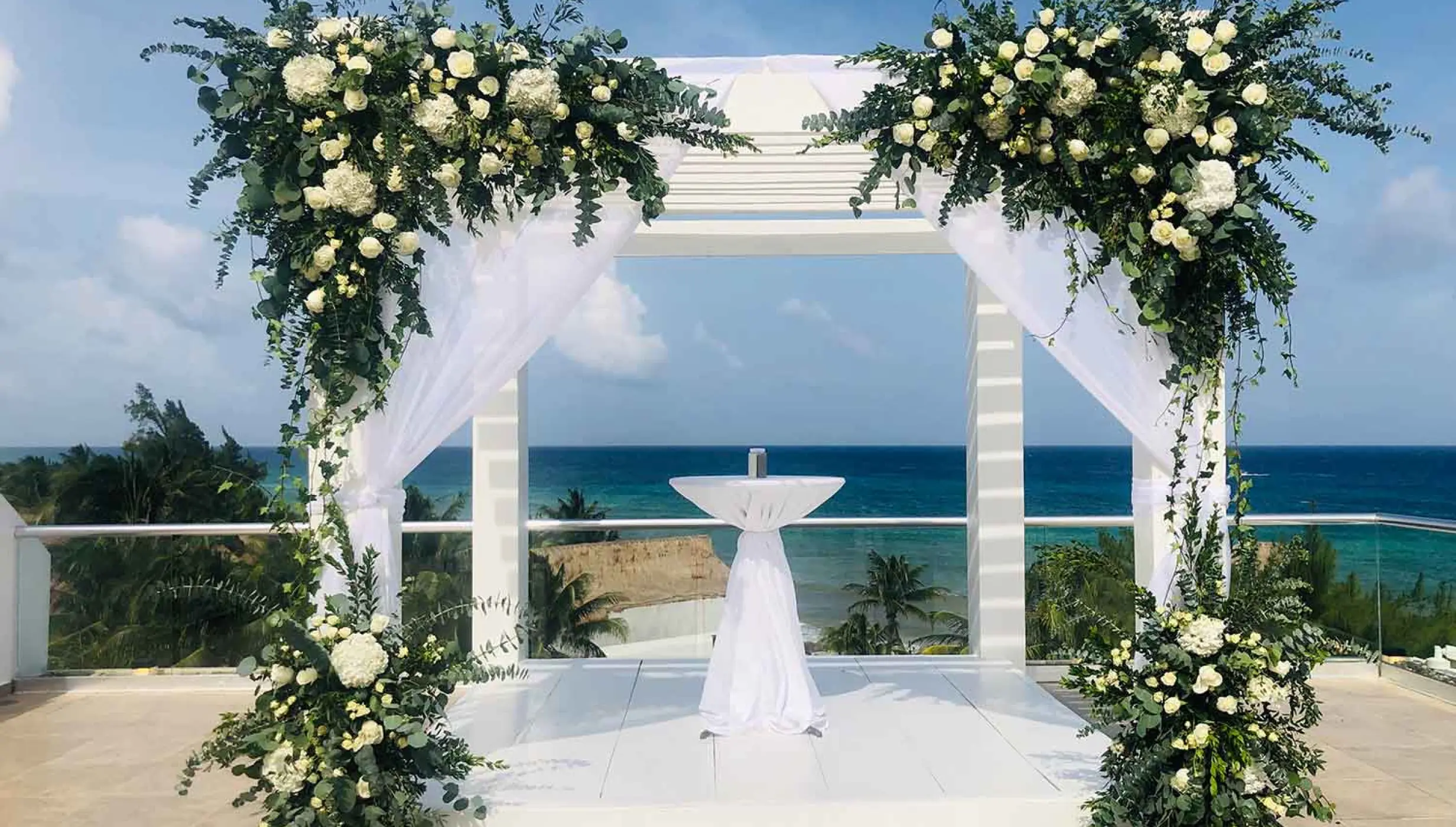 The Fives Beach Hotel & Residences Sky deck wedding venue