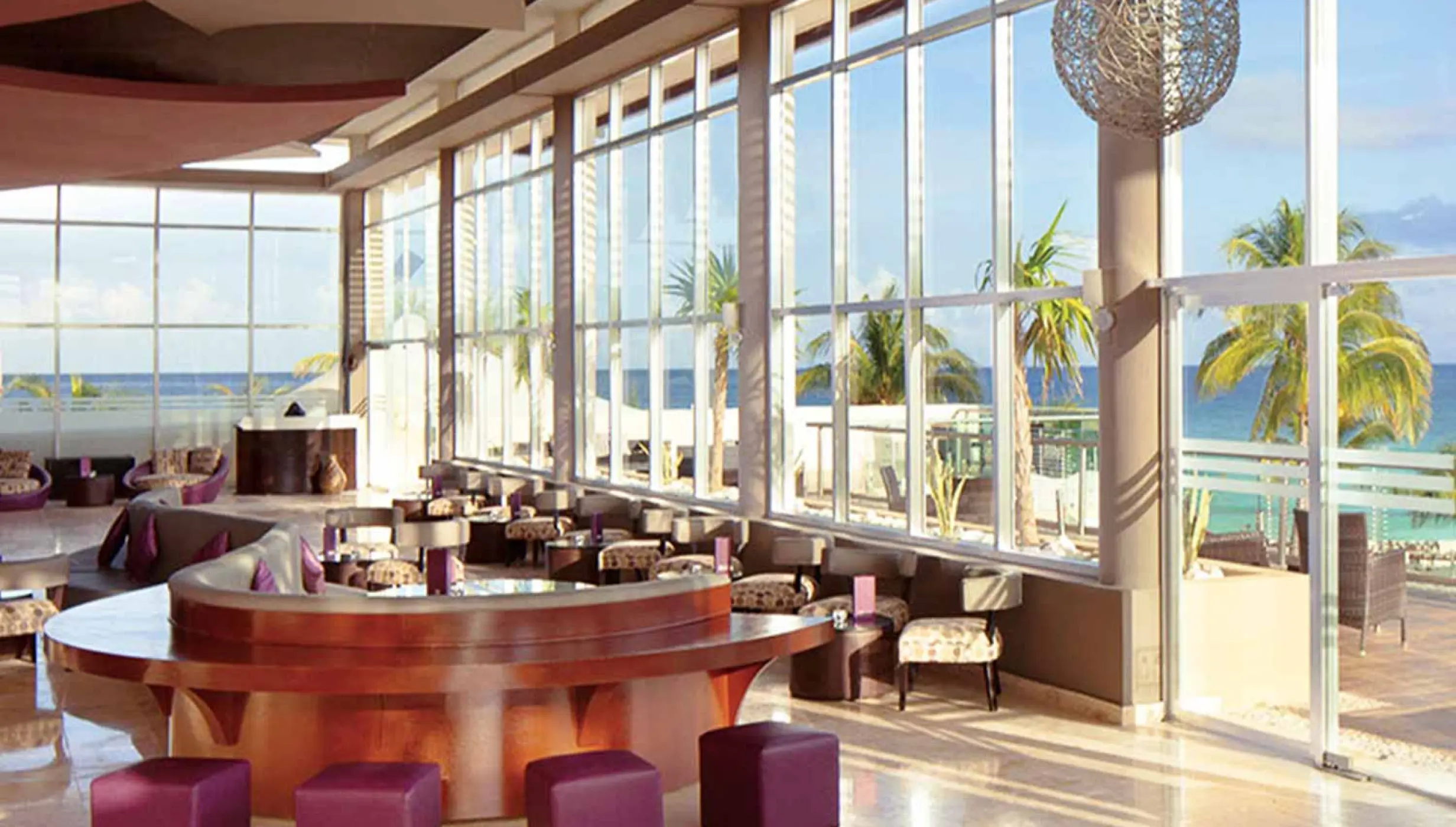 The Fives Beach Hotel & Residences sky bar overlooking ocean