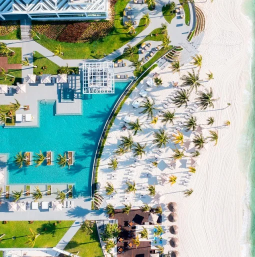 AERIAL VIEW OF GARZA BLANCA
