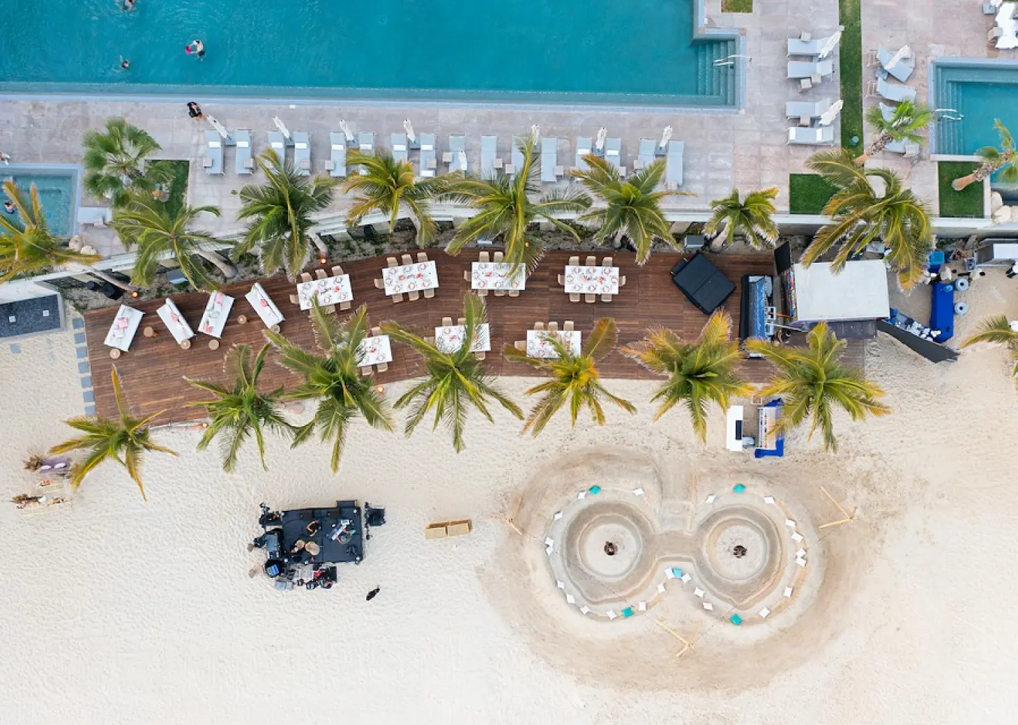 Overhead beach at Garza Blanca Resort & Spa Los Cabos