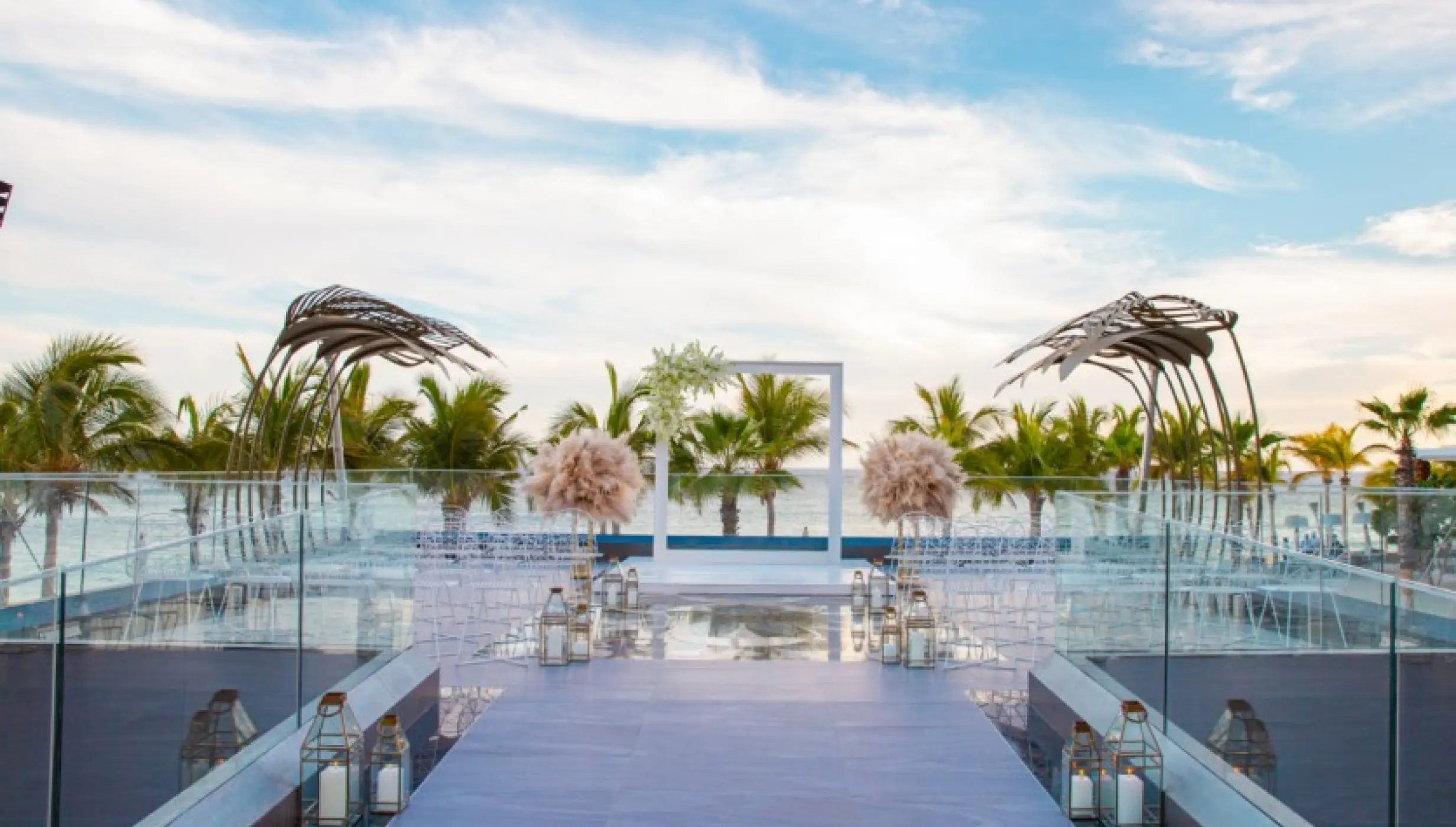 Ceremony decor at Garza Blanca Resort & Spa Los Cabos