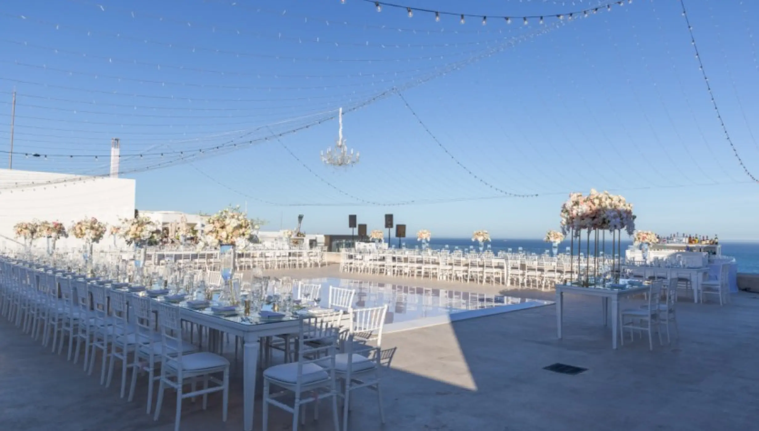 Dinner reception decor at Garza Blanca Resort & Spa Los Cabos
