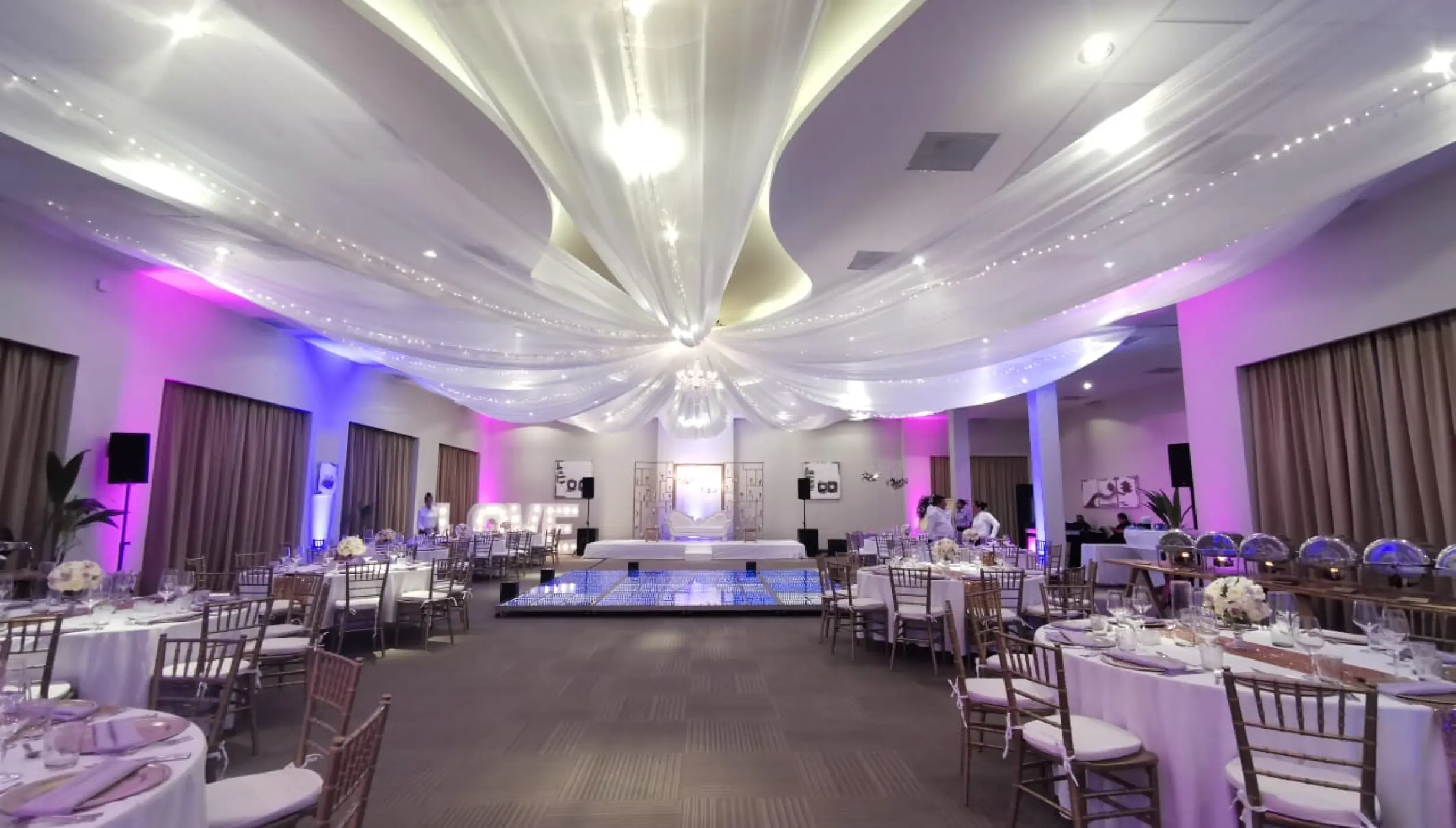 Dinner reception in Ballroom GRM Venue at Generations Riviera Maya Resort