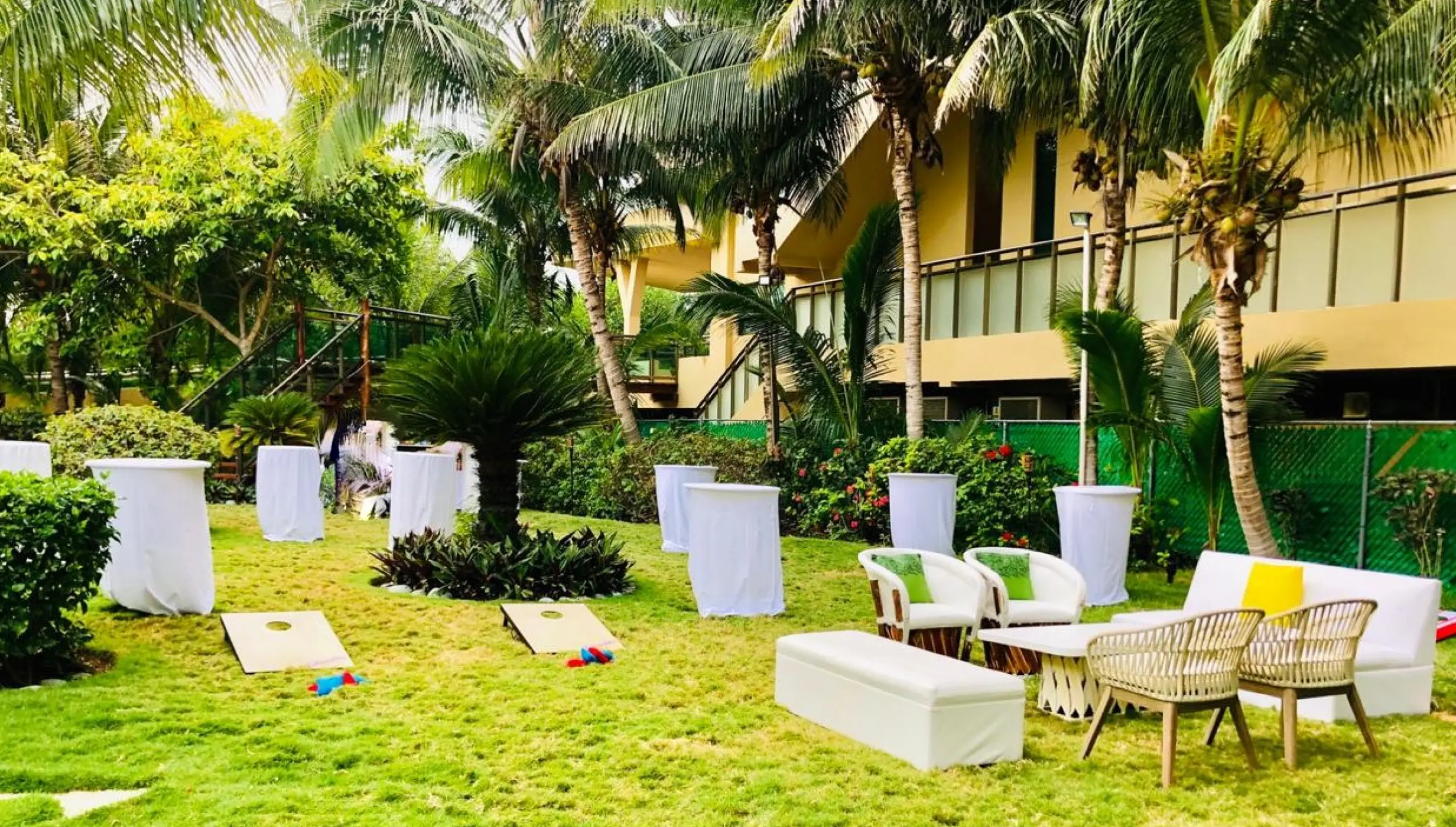 garden wedding reception area at Generations Riviera Maya resort
