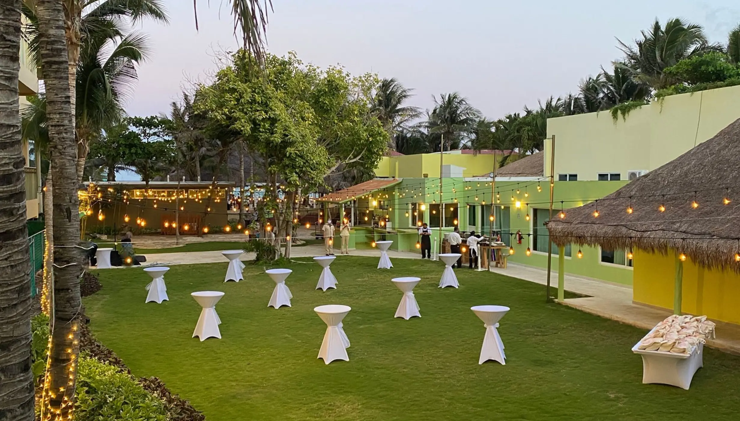 Generations Riviera Maya resort garden wedding reception area
