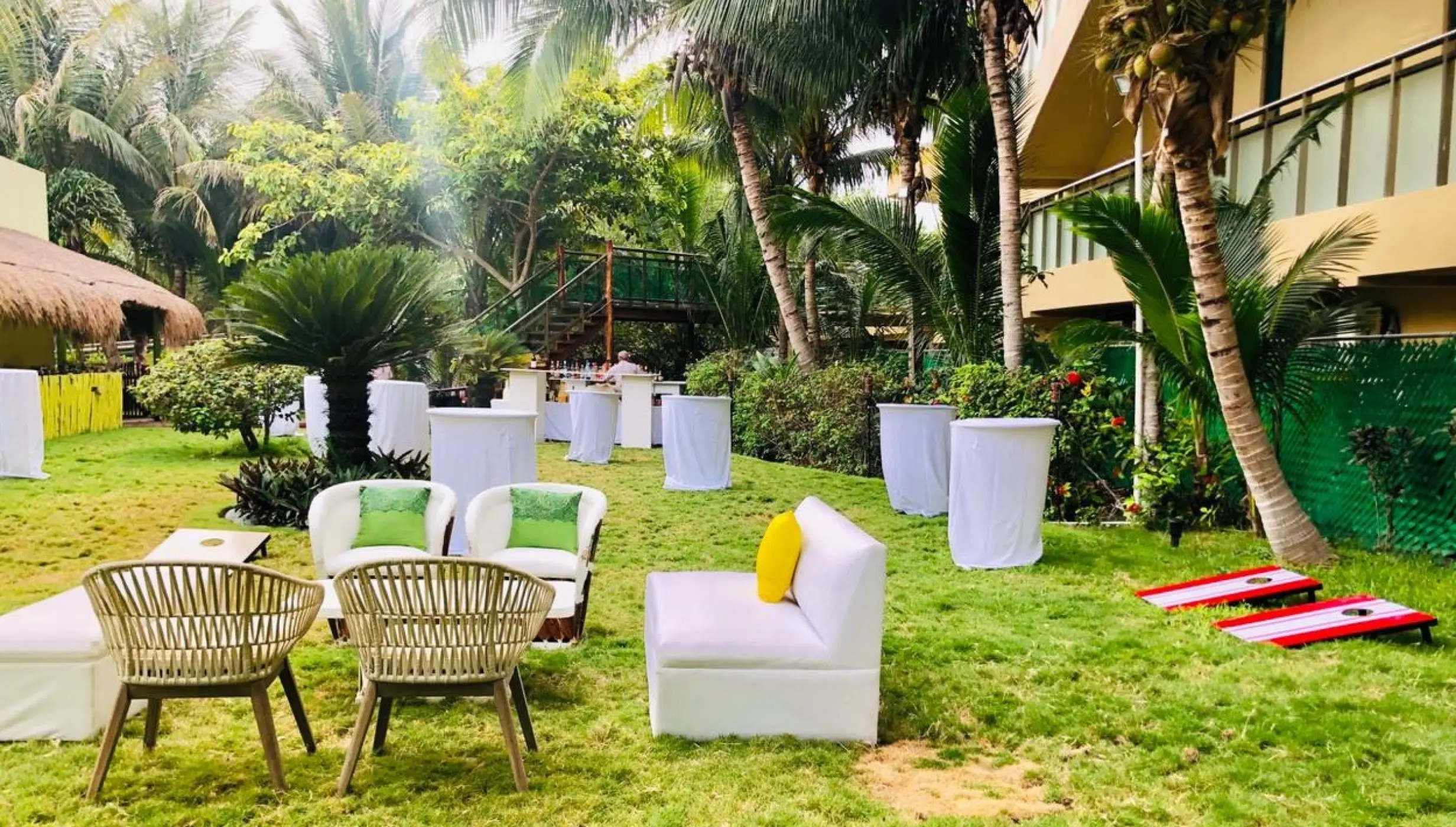 Generations Riviera Maya resort garden wedding reception area