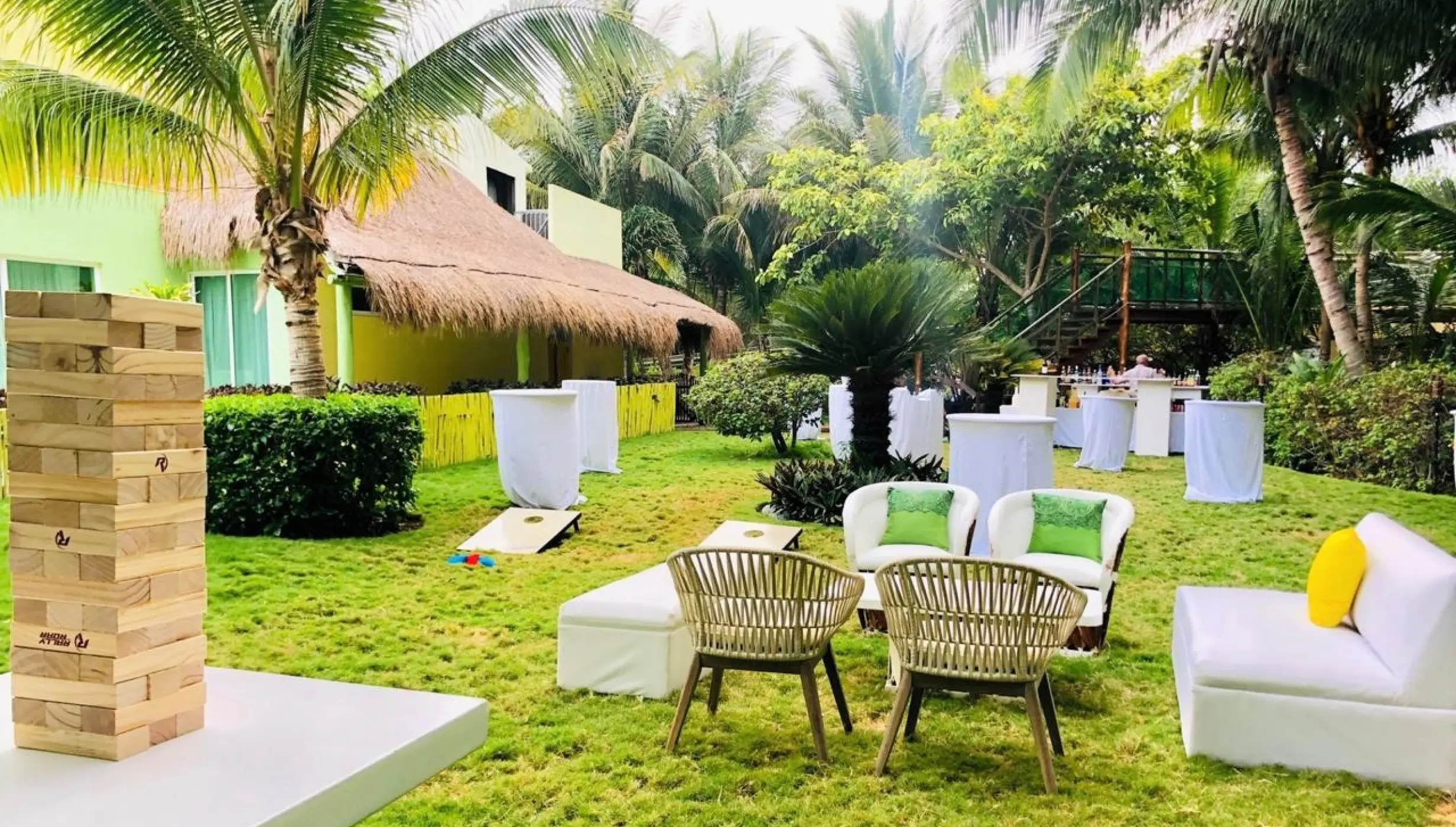 Generations Riviera Maya resort garden wedding reception area