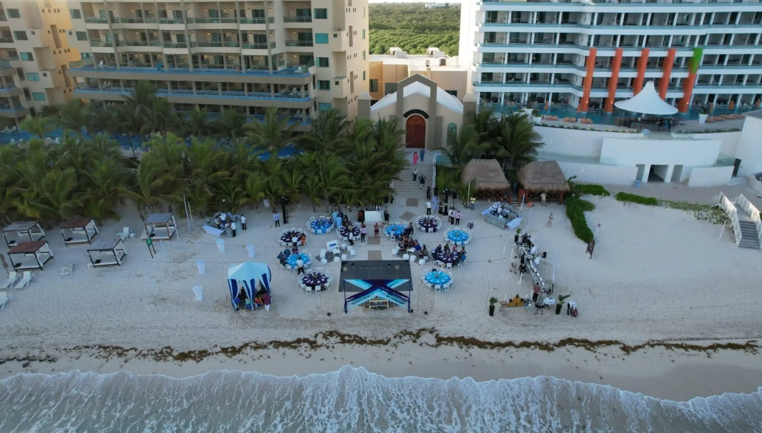 Beach chapel area at Generations Riviera Maya resort