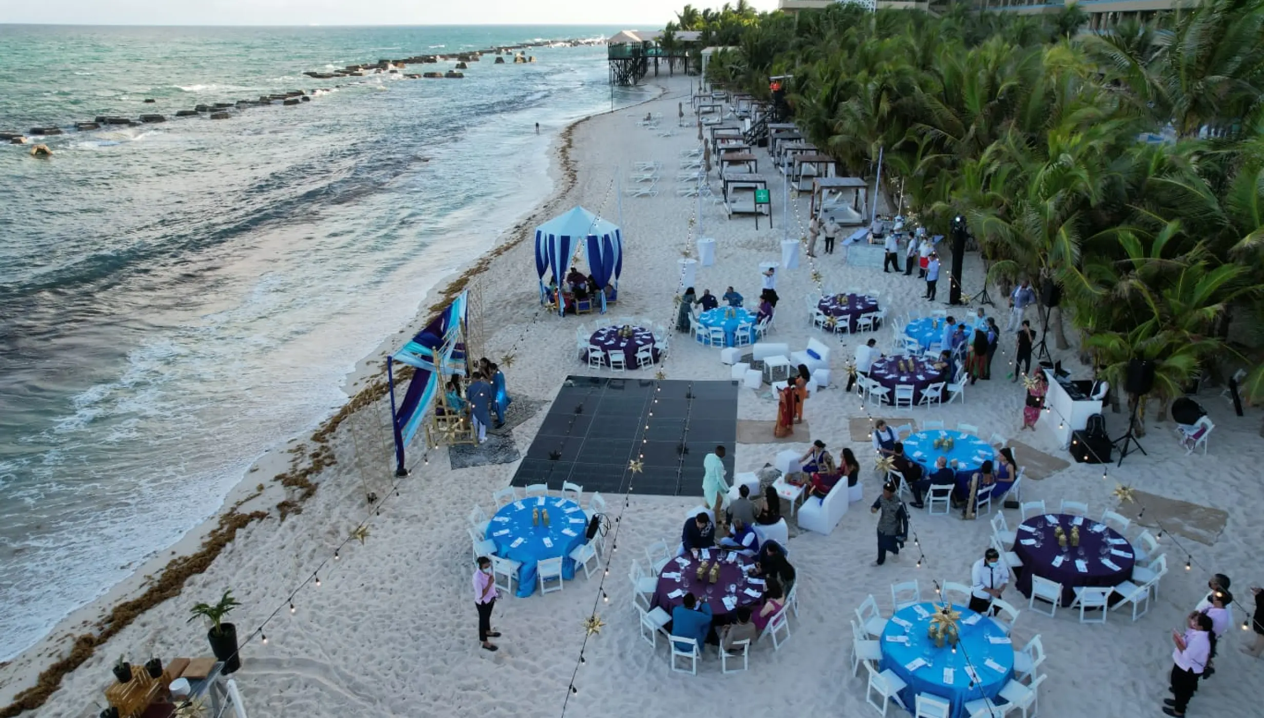 Beach chapel area at Generations Riviera Maya resort