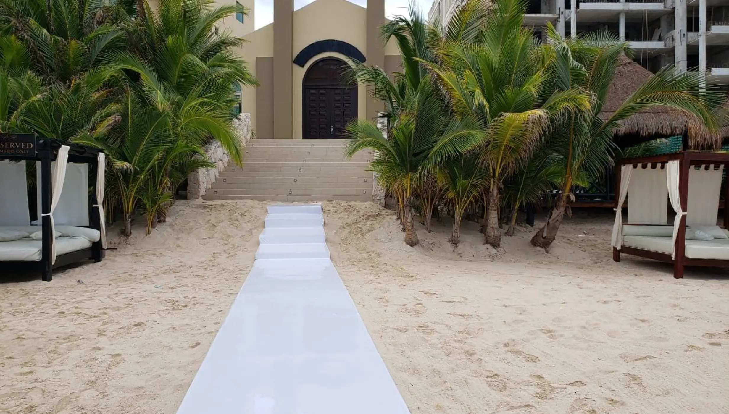 Beach chapel area at Generations Riviera Maya resort