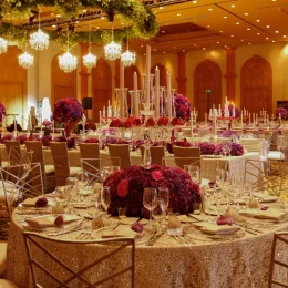 Dinner reception on the Grand master Ballroom at Grand Fiesta Americana Los Cabos
