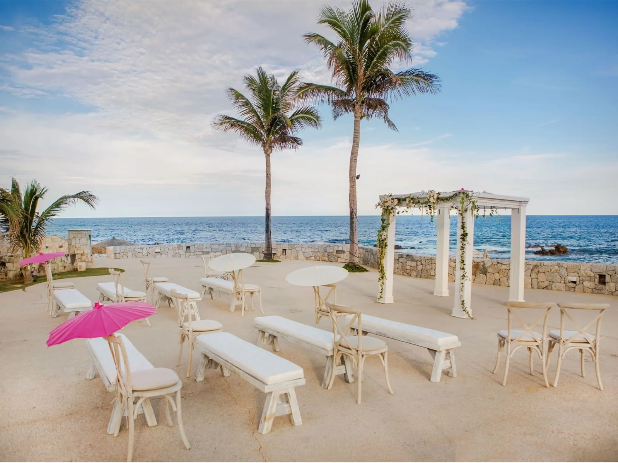 Ceremony decor at Grand Fiesta Americana Los Cabos All inclusive Golf and Spa