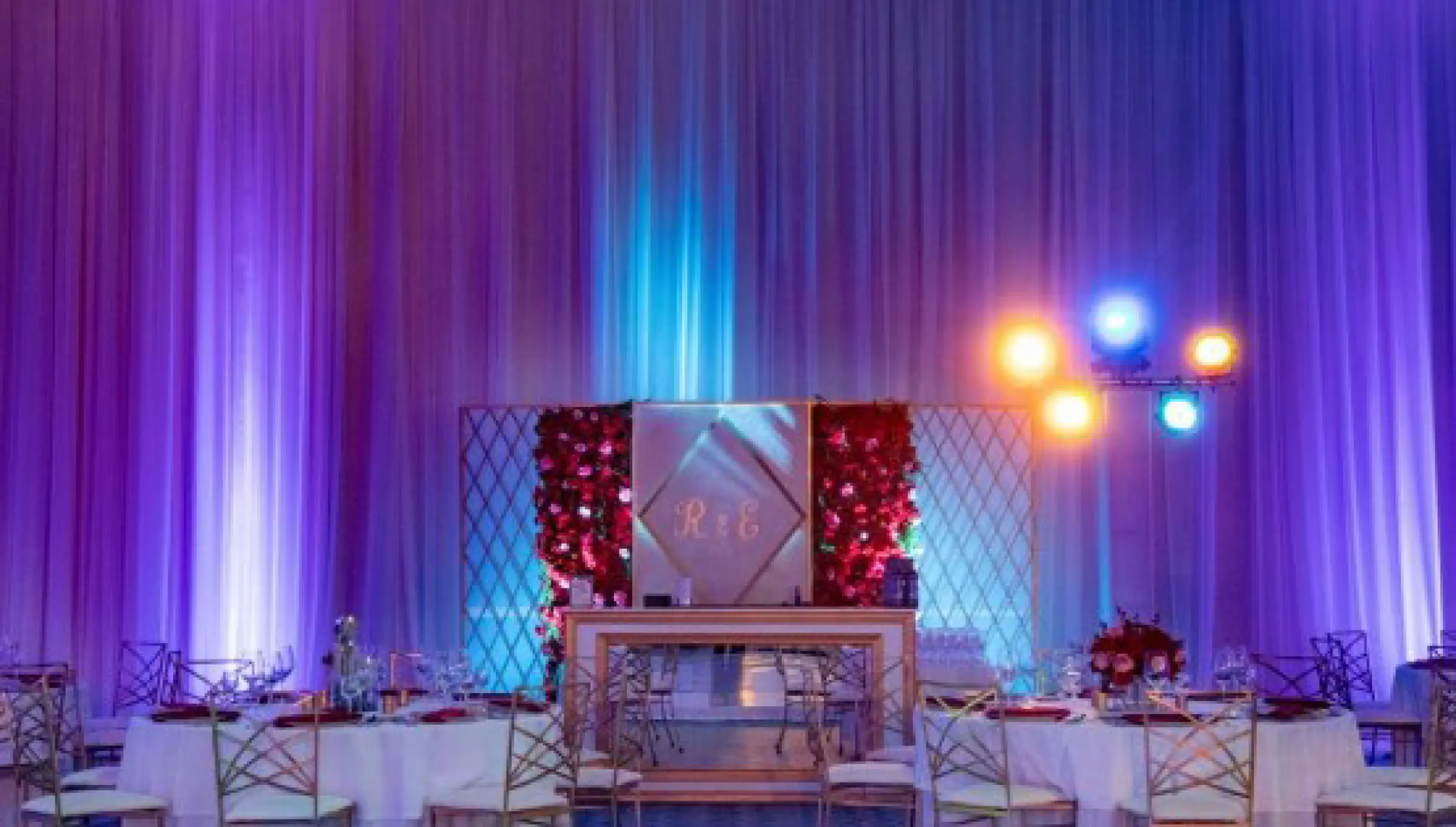 Wedding reception on the ballroom at Grand Palladium Costa Mujeres