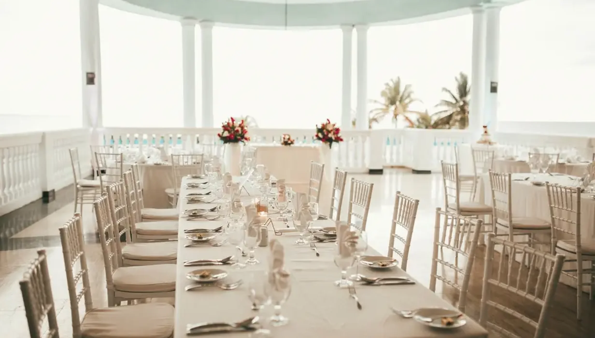 Dinner reception in the infinity saloon bar at grand palladium jamaica