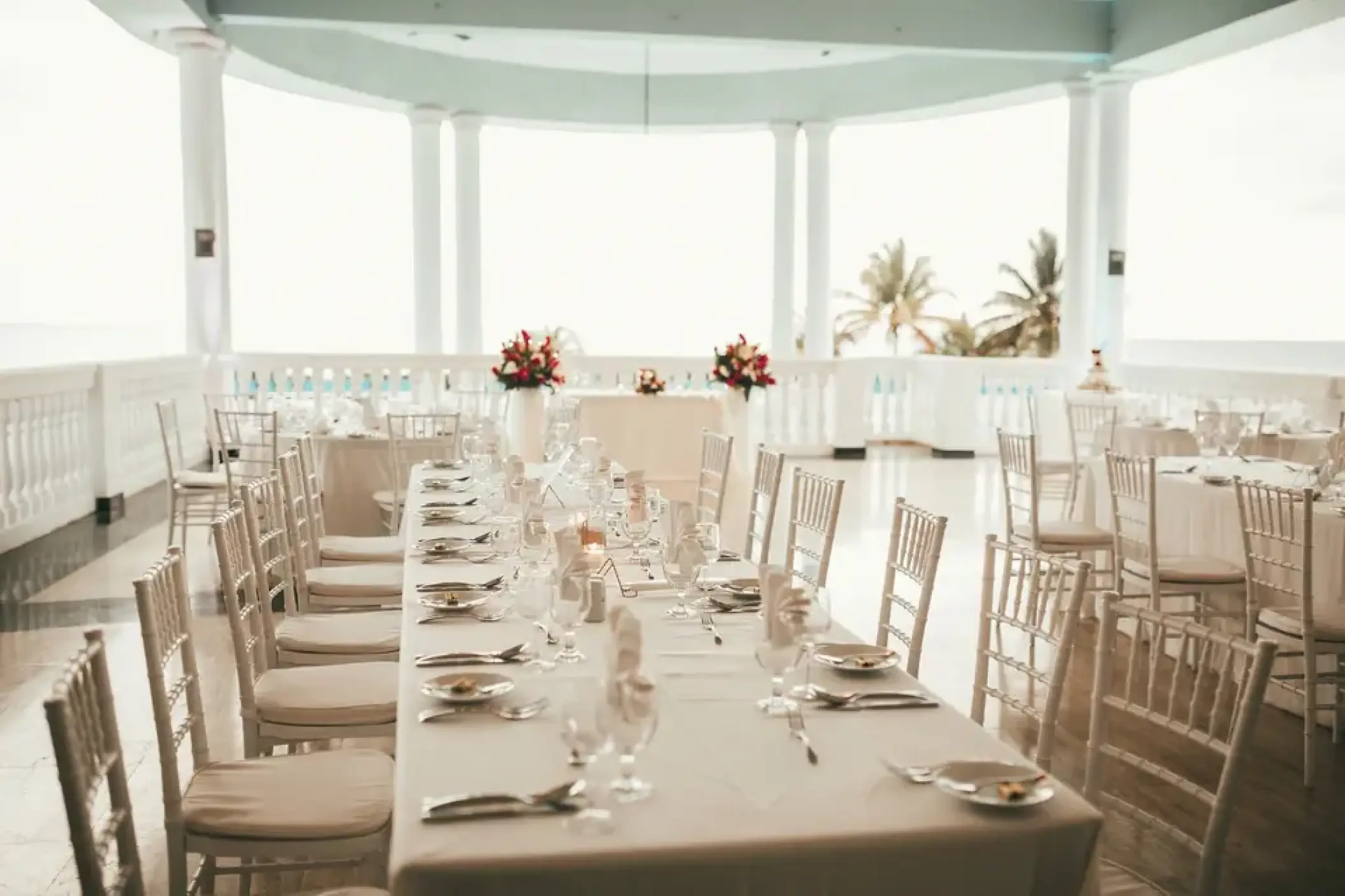 Wedding reception setup at Infinity Salon at Grand Palladium Jamaica, Ocho Rios