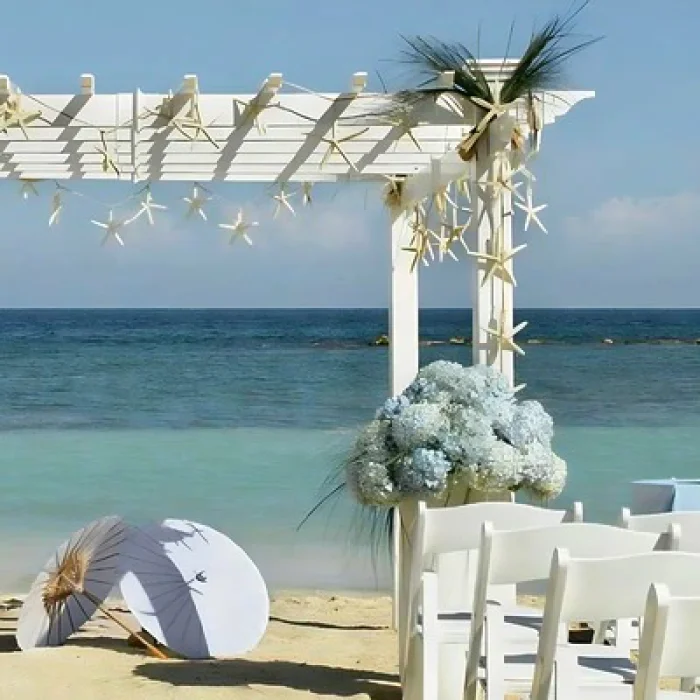 ceremony in the beach  at Grand Palladium Jamaica