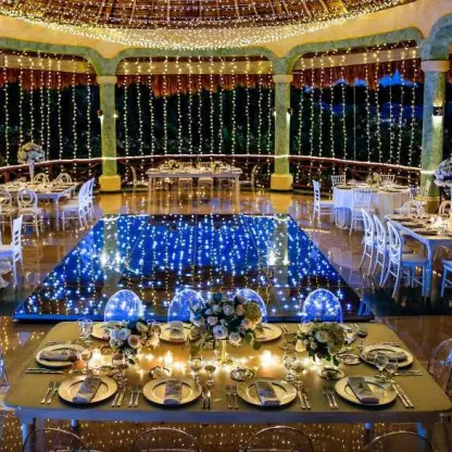 La Laguna Terrace wedding reception at Grand Palladium Colonial, Riviera Maya