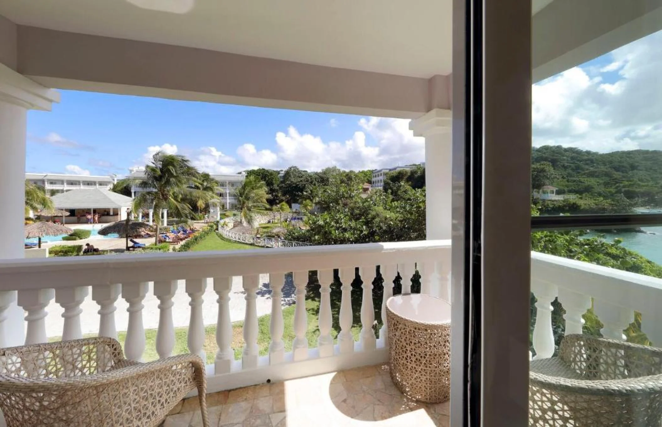 Balcony view at grand palladium lady hamilton