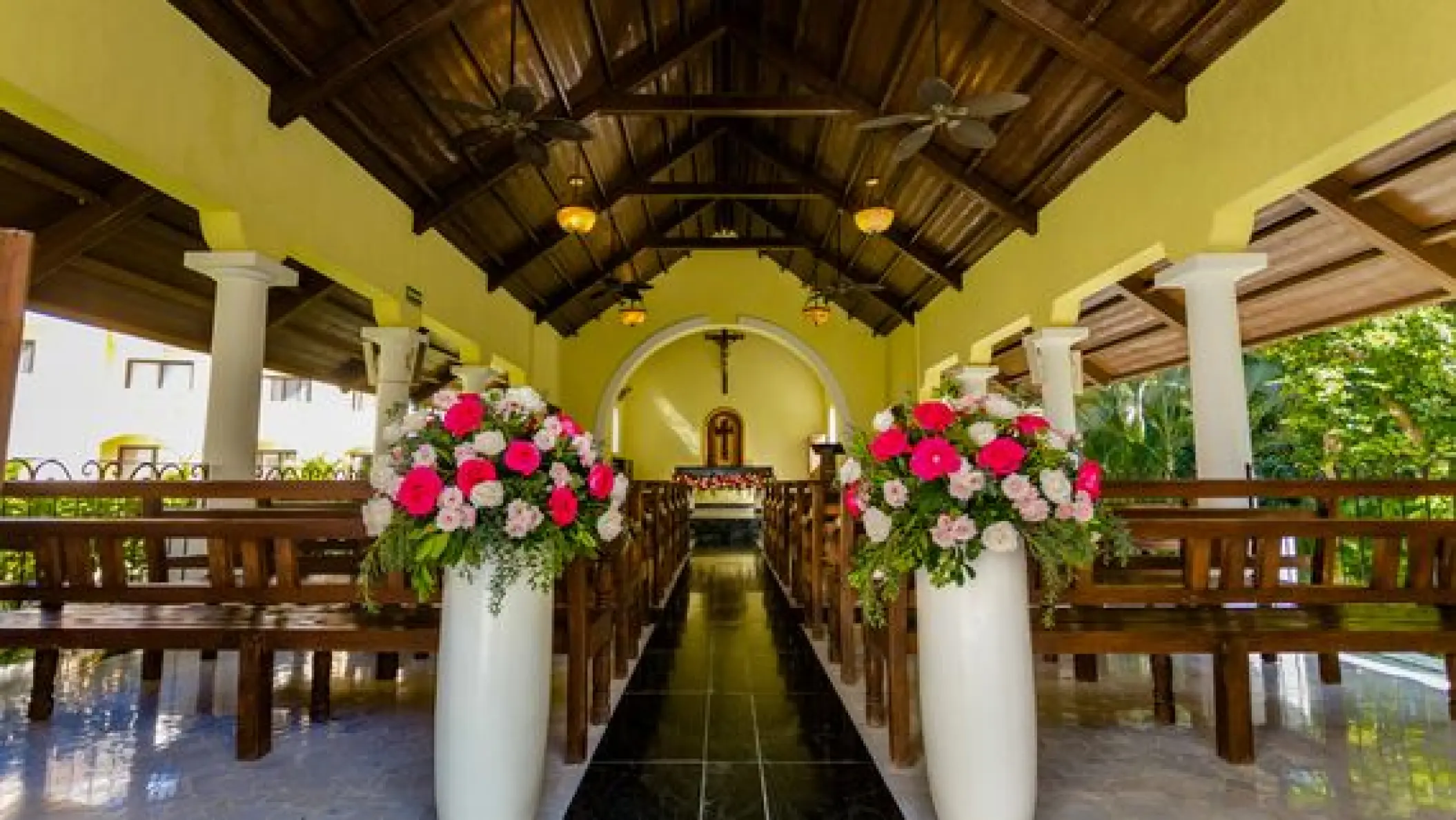 Catholic chapel wedding ceremony venue at Grand Palladium Vallarta, Puerto Vallarta