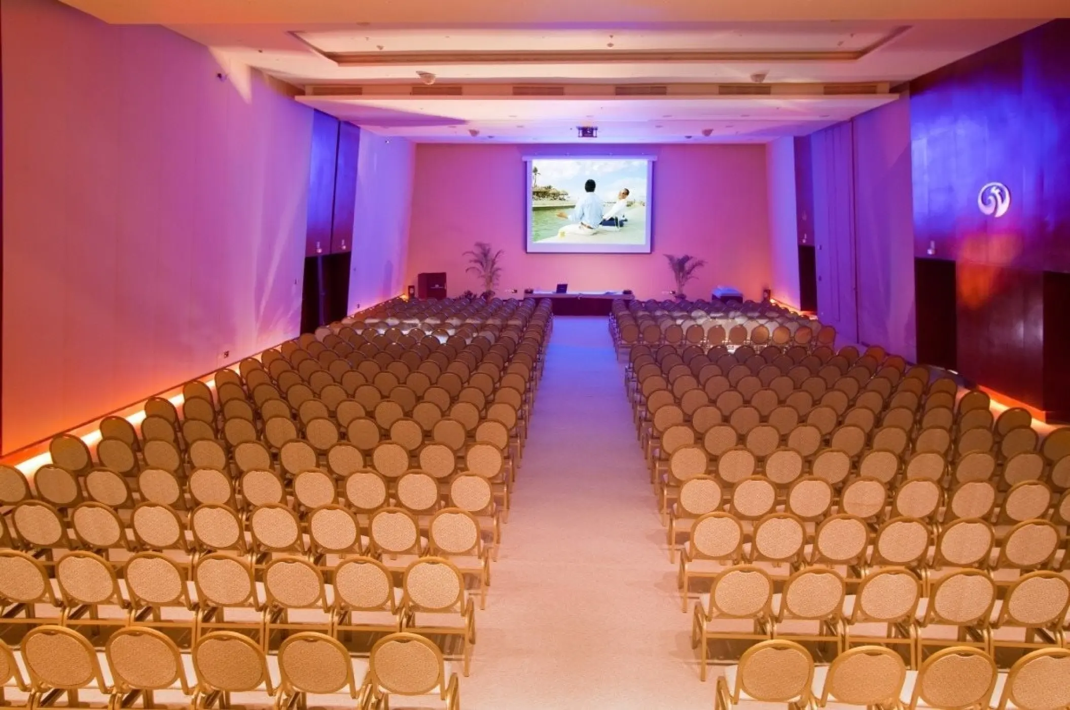 Convention center with theater seating at Grand Palladium White Sand, Riviera Maya
