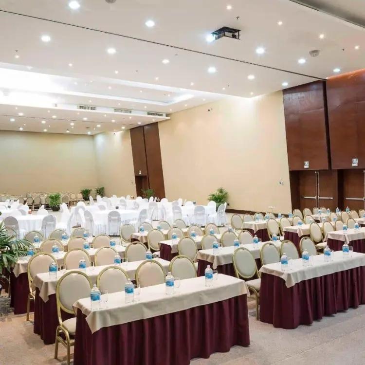 Indoor convention center with ballroom seating at Grand Palladium White Sand, Riviera Maya