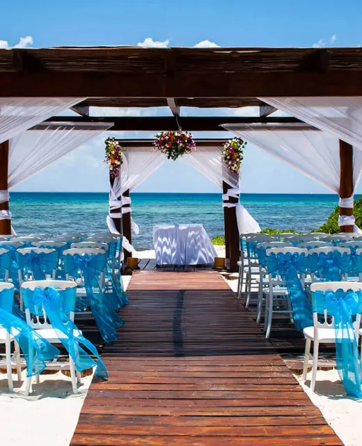 Grand Riviera Princess beach wedding venue