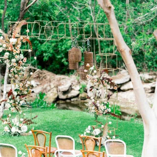 Ceremony in Chaka Garden venue at Grand Velas