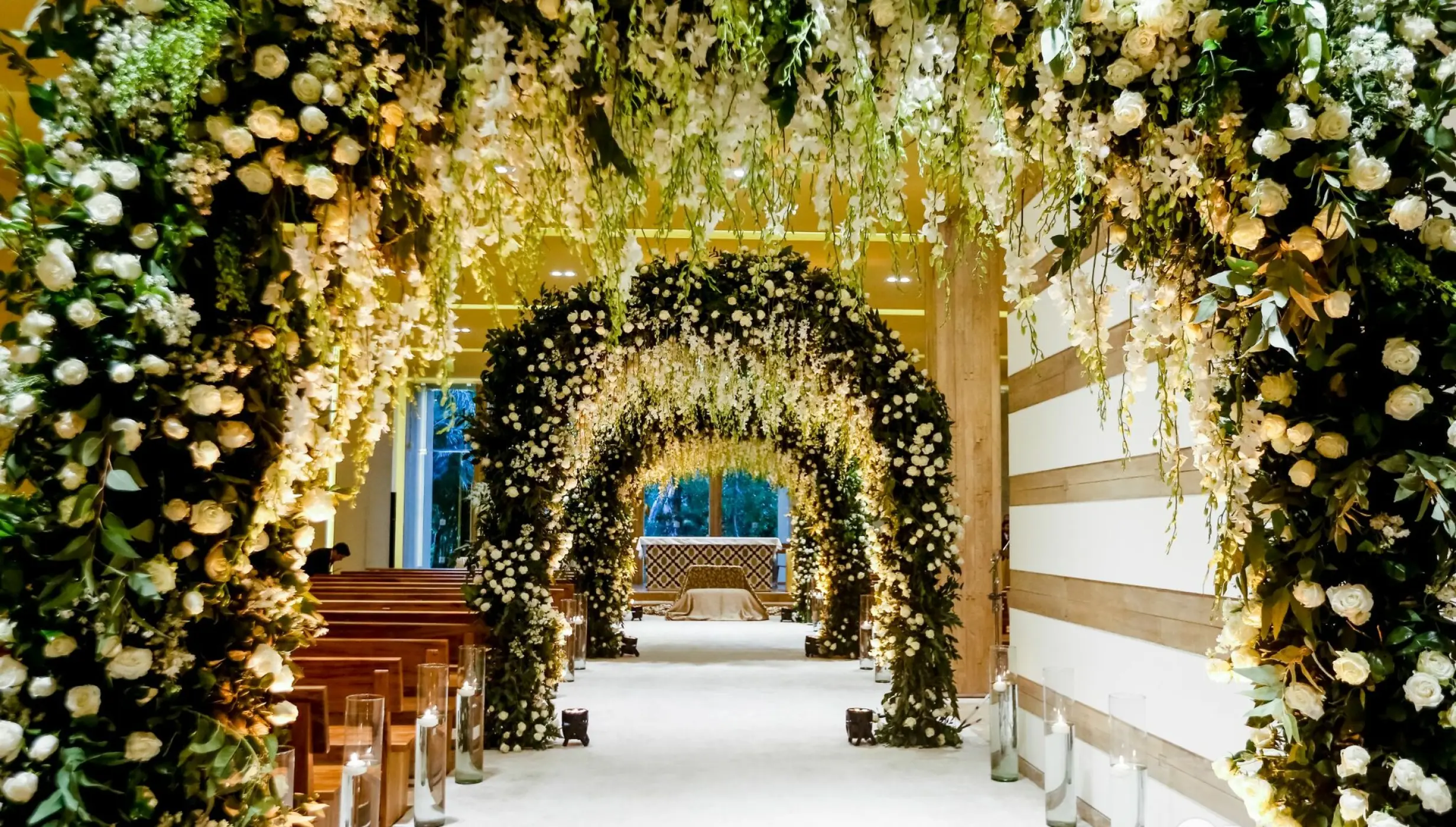 Catholic ceremony in Virgen de Guadalupe Chapel at Grand Velas