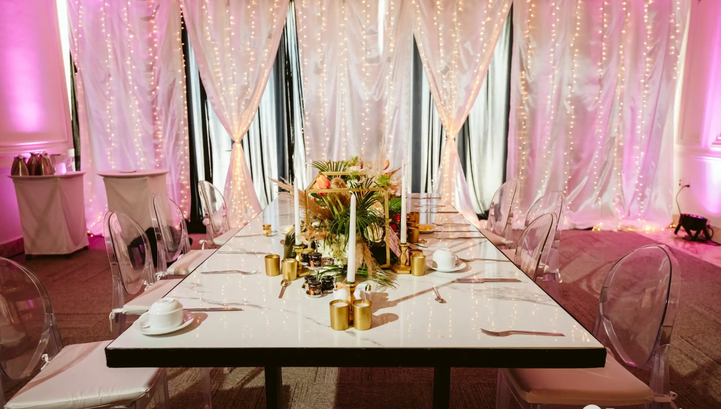 Dinner reception in Convention Center at Grand Velas