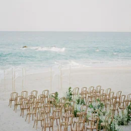 Ceremony decor on the azul beach at grand velas los cabos