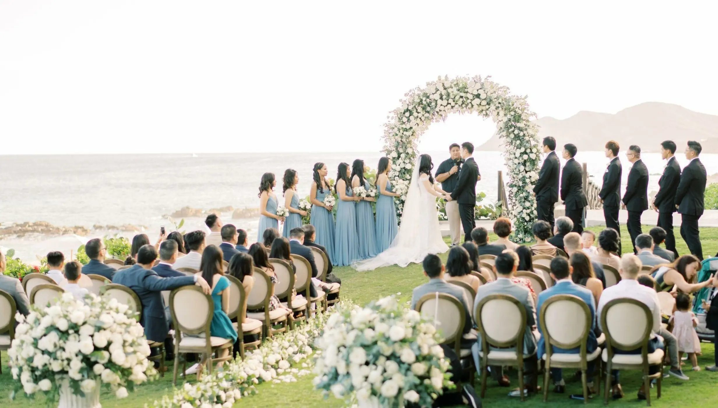 Ceremony on the azul beach at grand velas los cabos