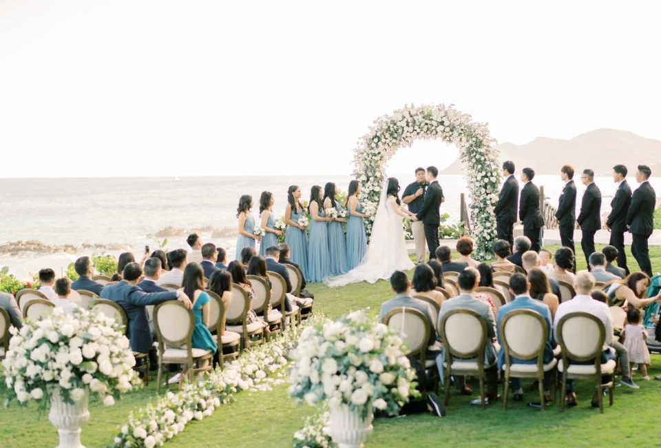 Ceremony on the azul beach at grand velas los cabos