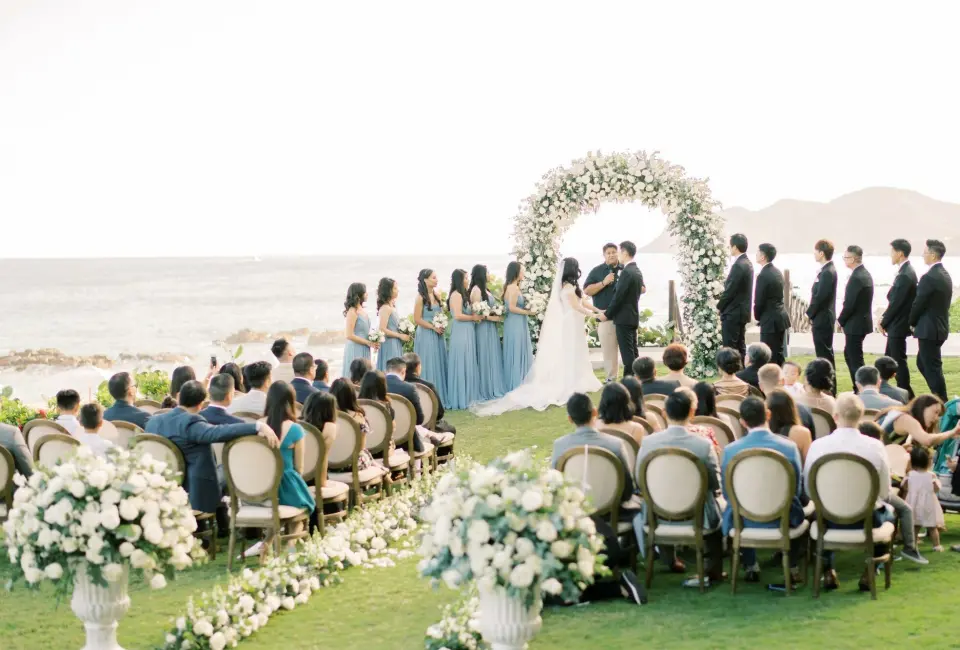Ceremony on the azul beach at grand velas los cabos