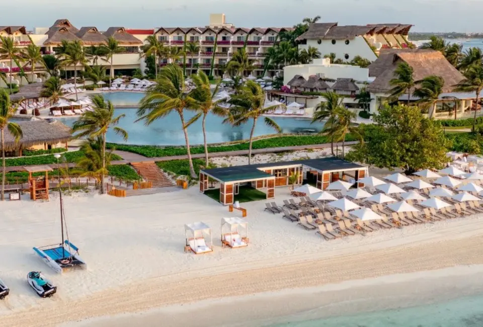 Grand Velas Riviera Maya resort aerial view