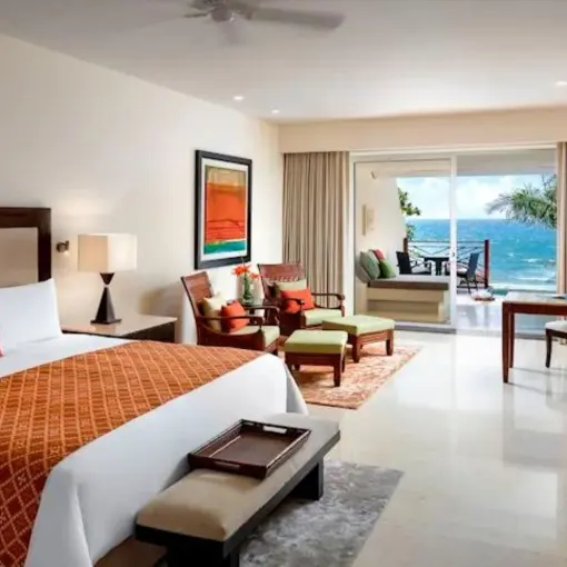 Ambassador suite with ocean view terrace at Grand Velas Riviera Maya
