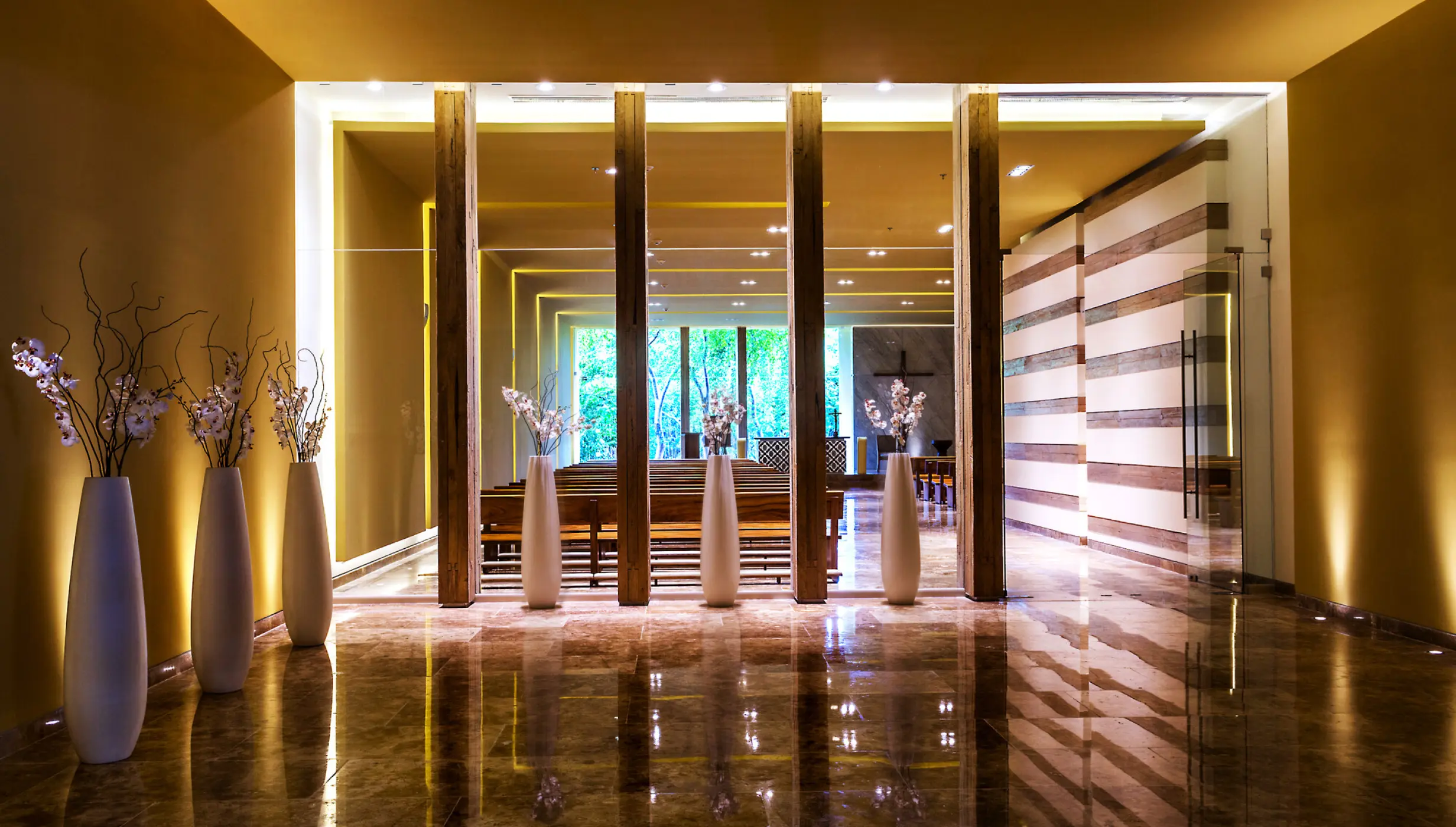 Catholic ceremony in Virgen de Guadalupe Chapel at Grand Velas