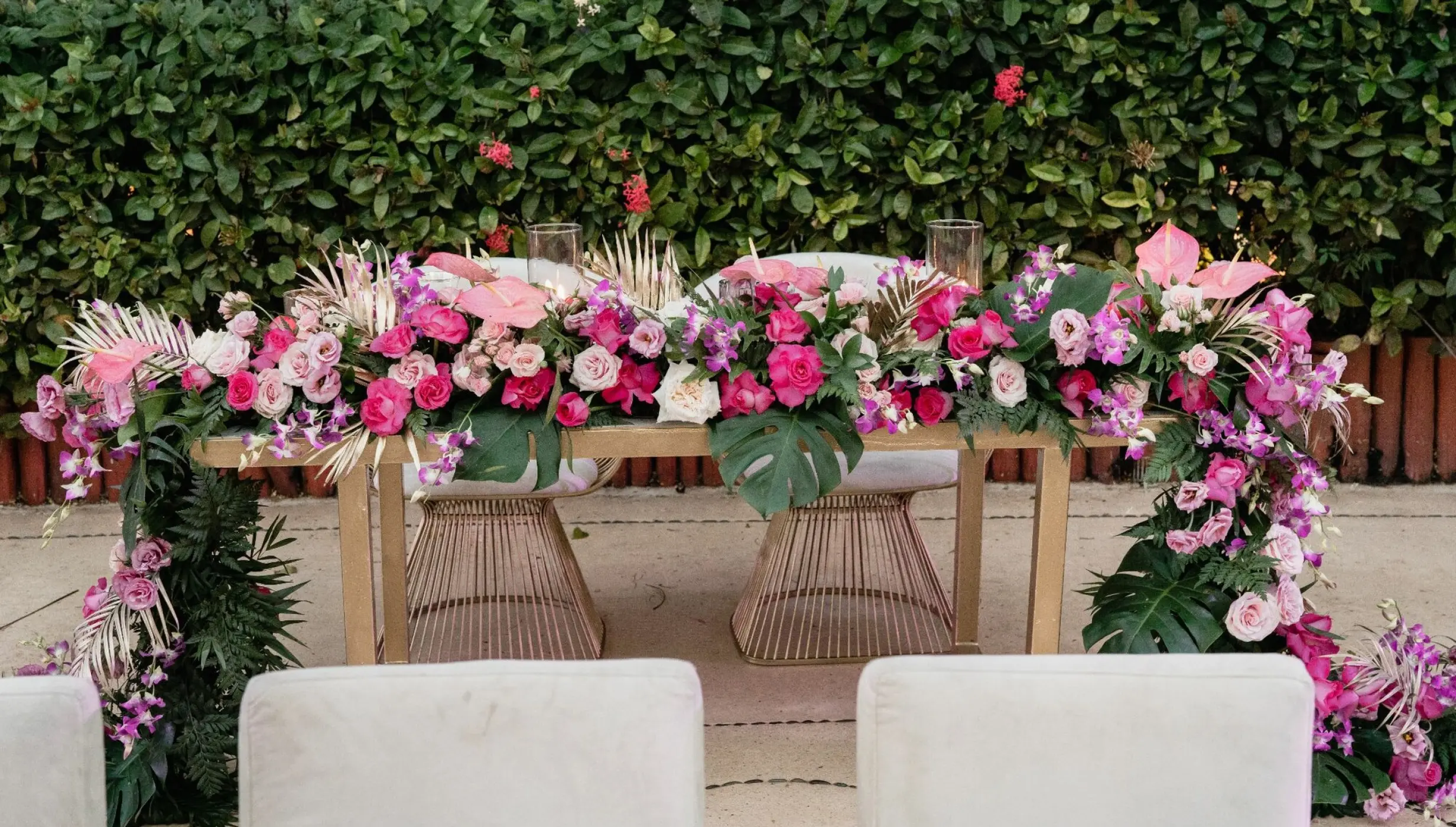 dinner reception in Zen Pool Terrace Venue at Grand Velas