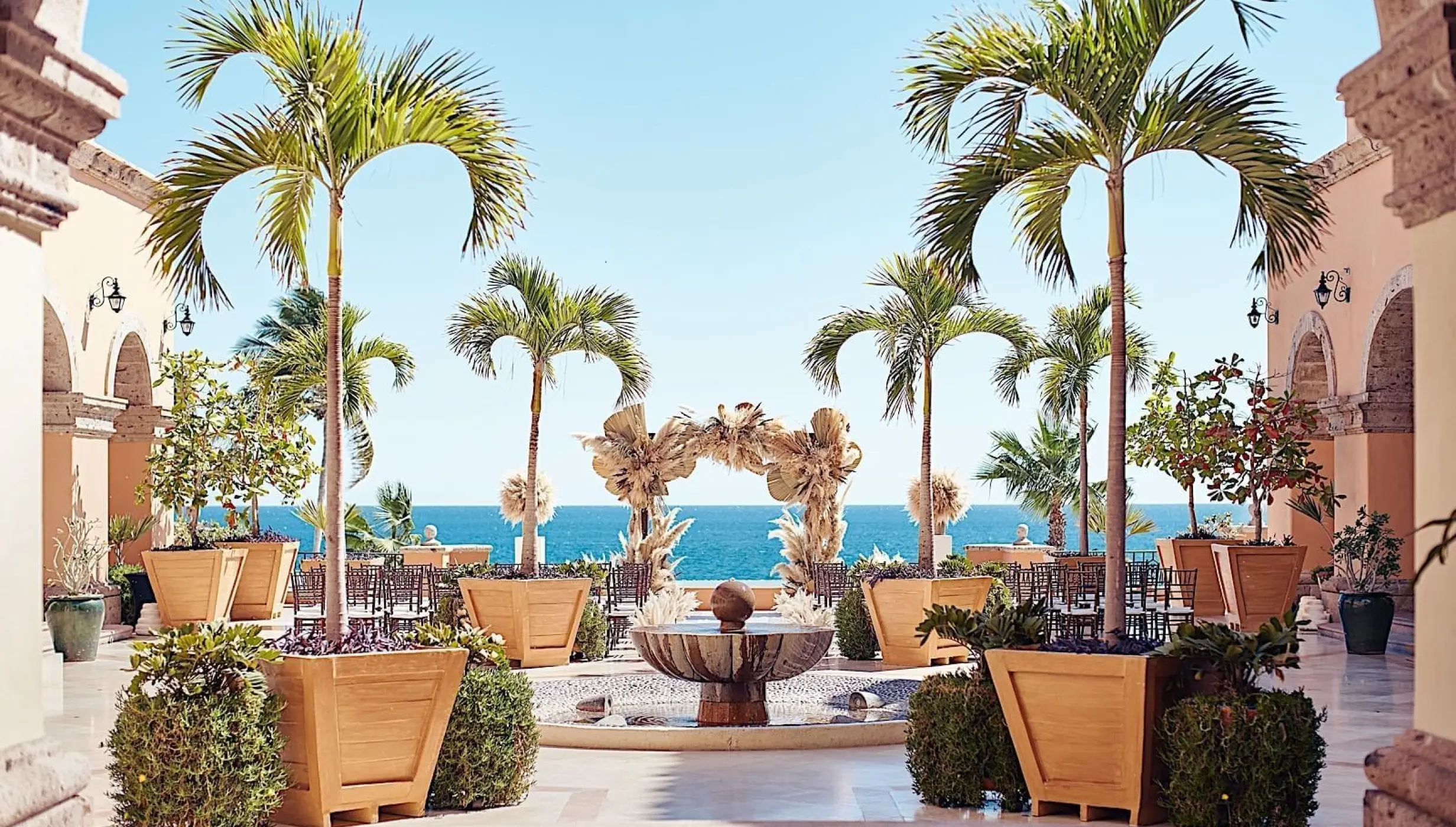 Wedding decoration at Plazuela in Hacienda del Mar Los Cabos