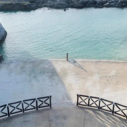 Arpa terrace wedding venue overlooking the lagoon at Hard Rock Riviera Maya