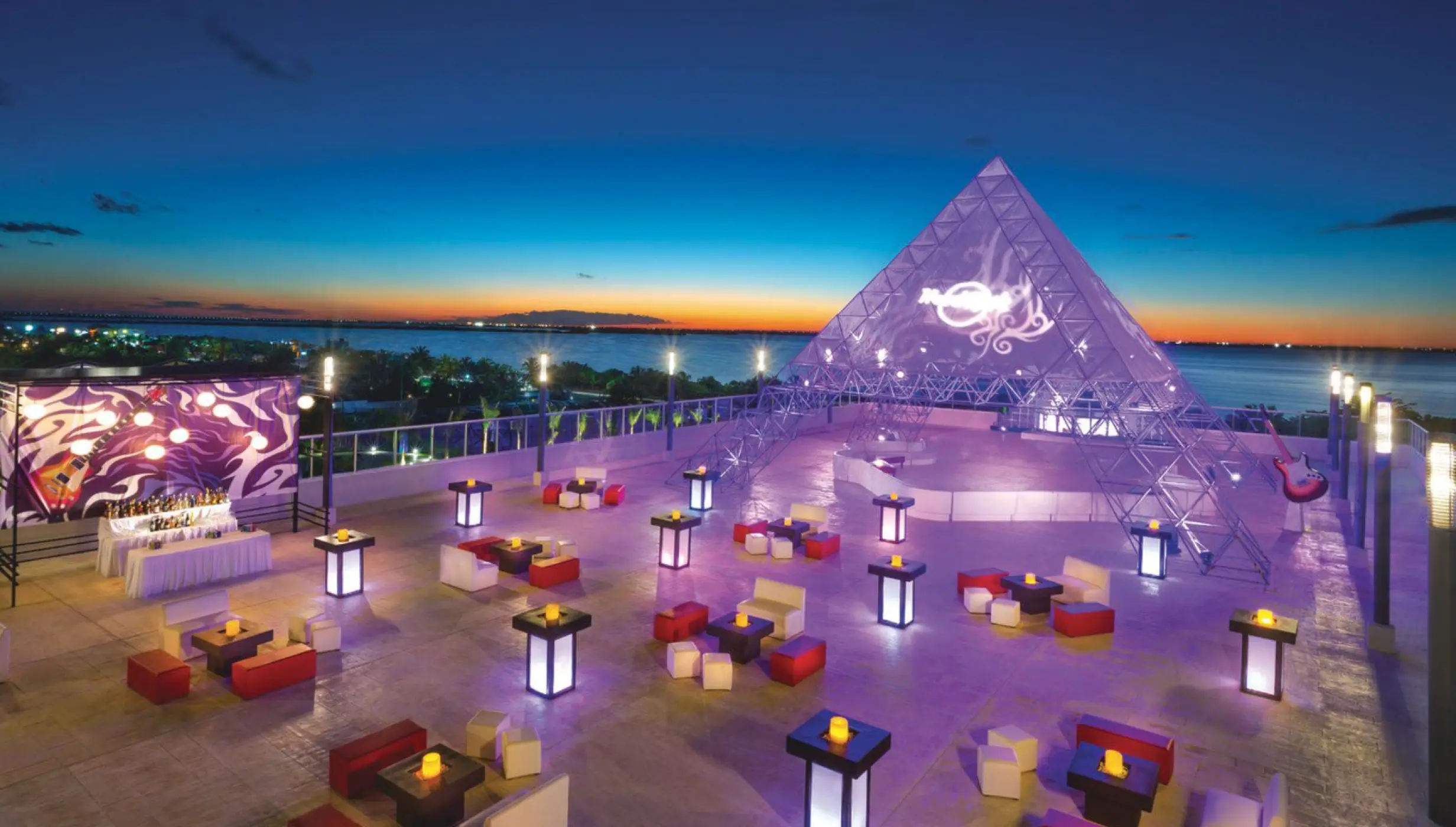 Open terrace at Hard Rock Cancun
