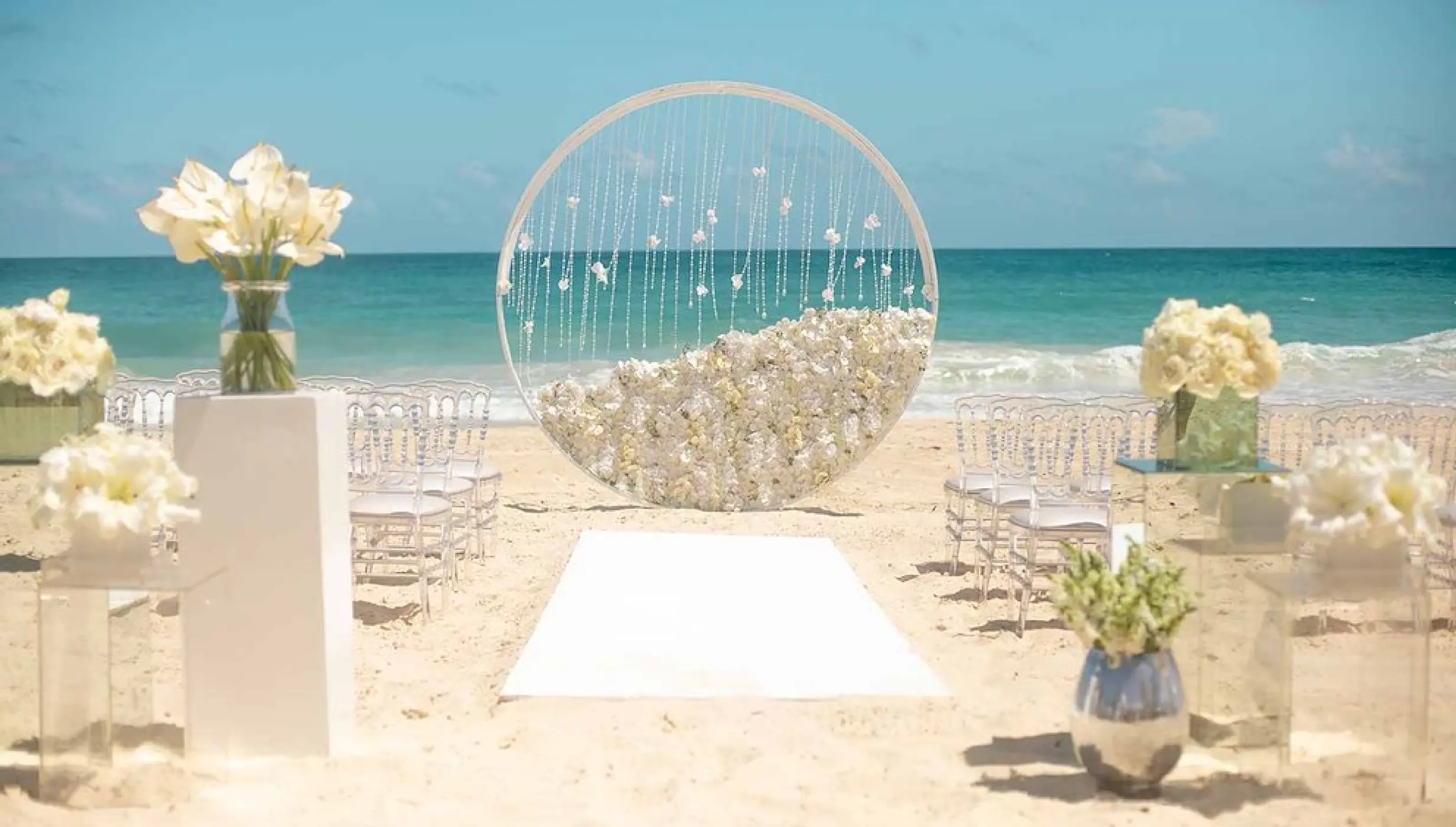 Hard rock ceremony beach venue