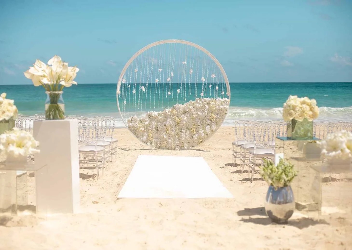 Hard rock ceremony beach venue